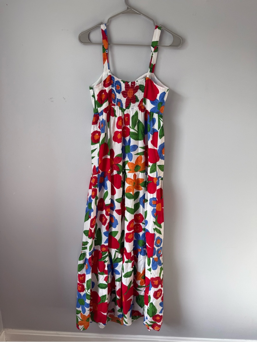 Skies Are Blue Floral Tiered Maxi Dress Long Dress Fancy Multi Color Size XS - Picture 5 of 9